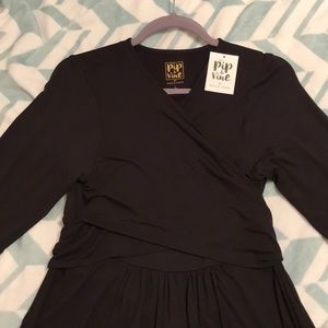 NWT Pip&Vine Maternity and Nursing Wrap Top Dress